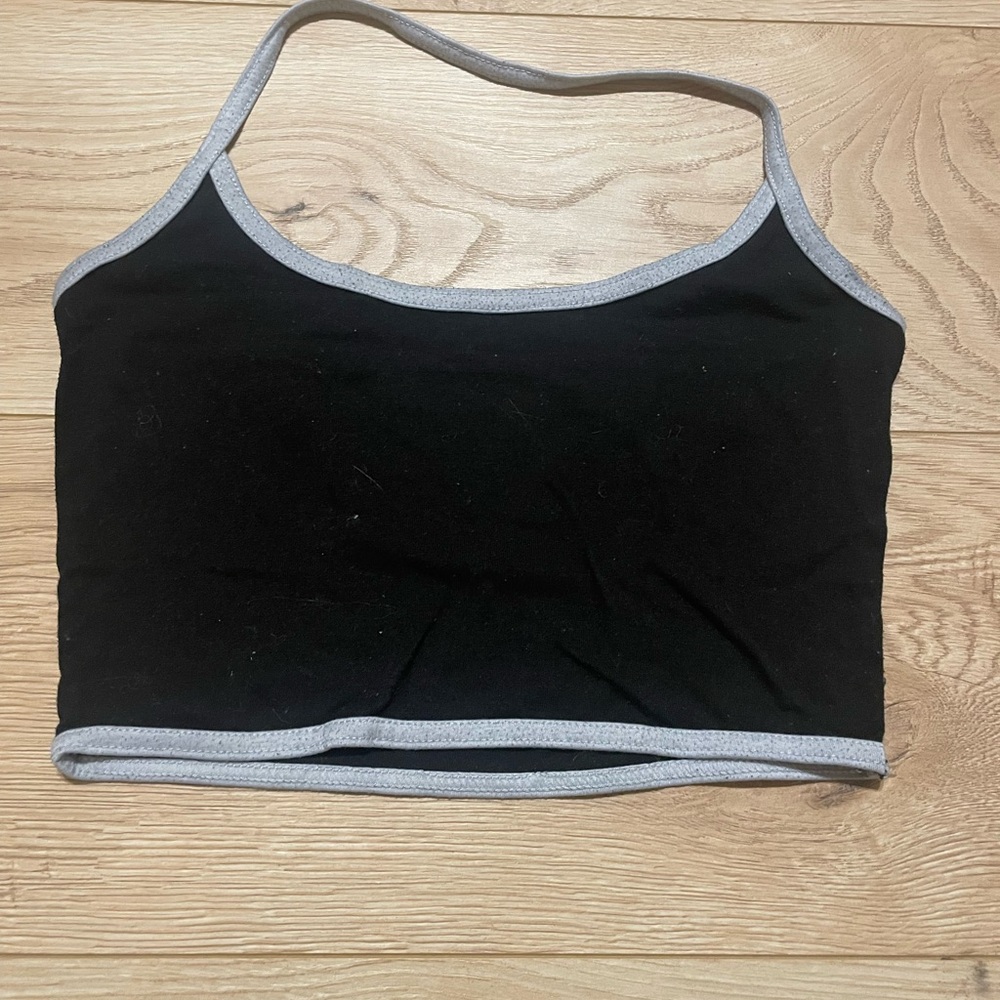 Black and Gray Women's Tank Top